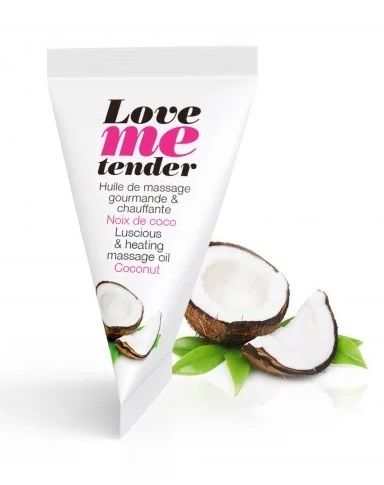 Съедобное согревающее массажное масло Love Me Tender Cocos с ароматом кокоса - 10 мл. - Love to Love - купить с доставкой в Ярославле