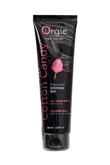 Интимный гель на водной осное Lube Tube Cotton Candy со вкусом сахарной ваты - 100 мл. - ORGIE - купить с доставкой в Ярославле