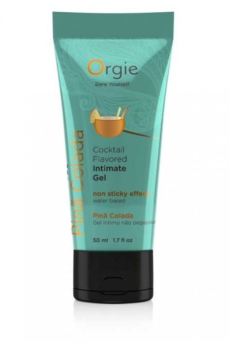 Съедобный интимный гель Orgie Lube Tube Cocktail Pina Colada - 50 мл. - ORGIE - купить с доставкой в Ярославле