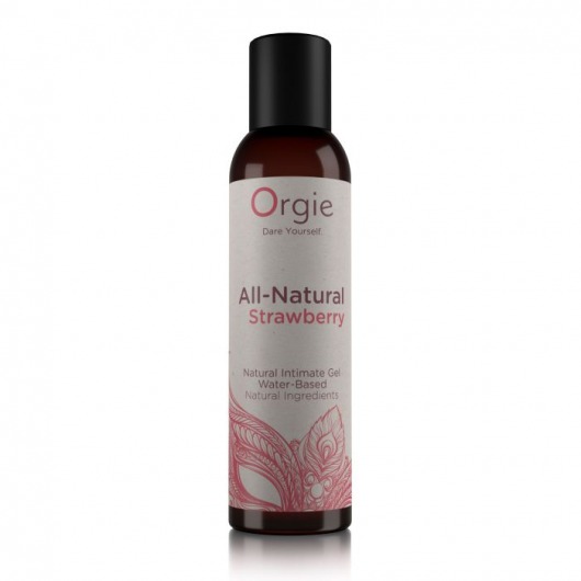 Интимный гель на водной основе All-Natural Strawberry с ароматом клубники - 150 мл. - ORGIE - купить с доставкой в Ярославле