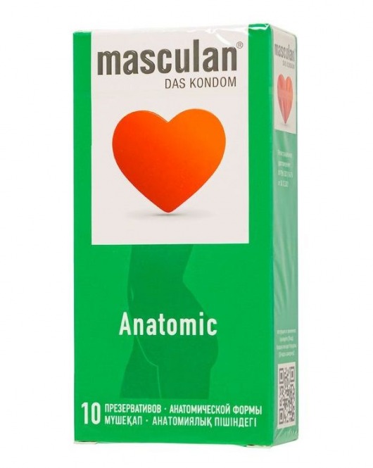 Презервативы анатомической формы Masculan Anatomic - 10 шт. - Masculan - купить с доставкой в Ярославле