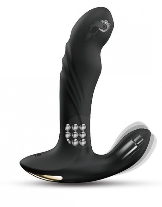 Черный вибромассажер простаты Multi P-Joy с 3 моторами - Dorcel - в Ярославле купить с доставкой