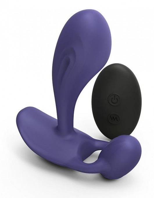 Темно-синий вибромассажер Witty P G Vibrator with Remote Control - Love to Love - в Ярославле купить с доставкой
