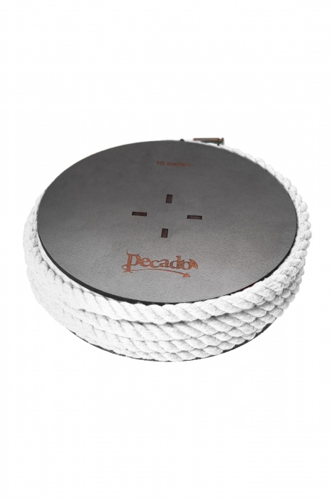 Белая веревка для шибари на катушке - 10 м. - Pecado - купить с доставкой в Ярославле