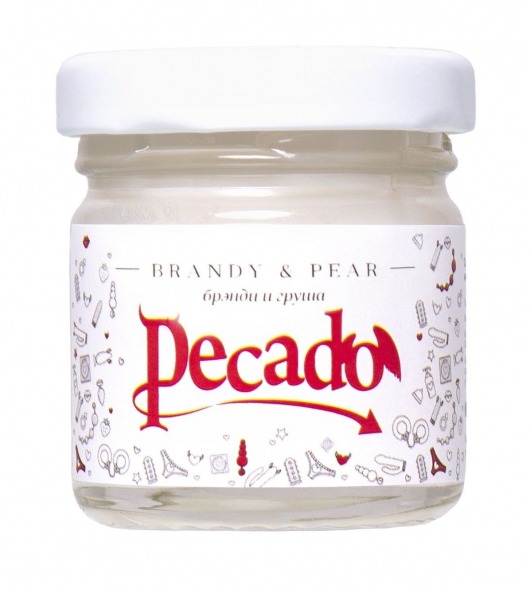 Массажная свеча Brandy   Pear - 35 мл. - Pecado - купить с доставкой в Ярославле