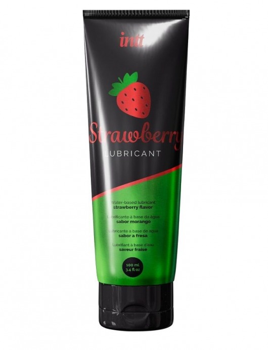 Смазка на водной основе с ароматом клубники Strawberry Lubricant - 100 мл. - INTT - купить с доставкой в Ярославле