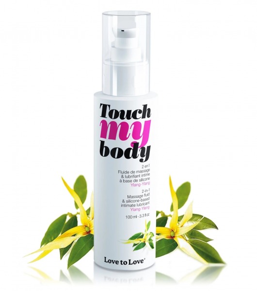 Силиконовый лубрикант 2-в-1 Touch My Body с ароматом иланг-иланга - 100 мл. - Love to Love - купить с доставкой в Ярославле