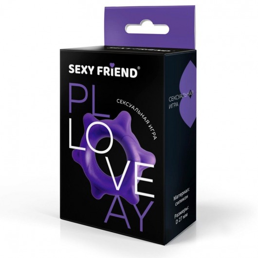 Фиолетовое эрекционное кольцо с шипиками - 1137 - в Ярославле купить с доставкой