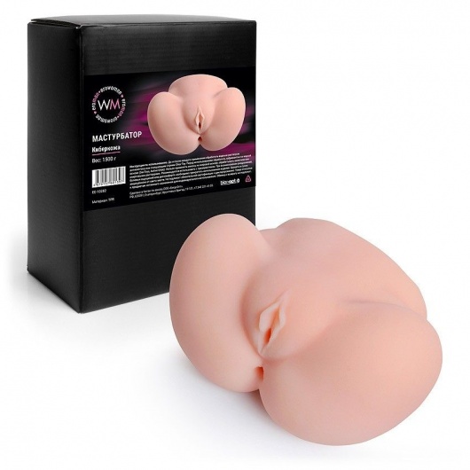 Реалистичный мастурбатор с двумя функциональными отверстиями - Erowoman-Eroman - в Ярославле купить с доставкой
