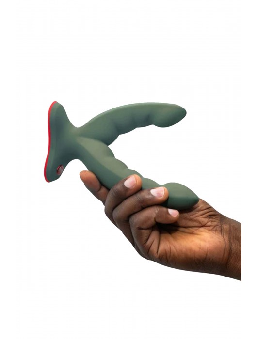 Оливковый двойной фаллоимитатор Ryde - 12,3 см. - Fun Factory