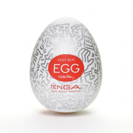 Мастурбатор-яйцо Keith Haring EGG PARTY - Tenga - в Ярославле купить с доставкой