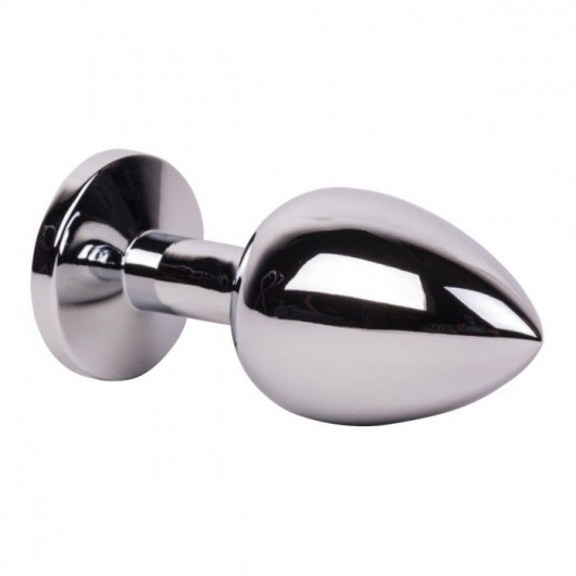 Большой стальной плаг с розовым кристаллом Pink Bubble Gum - 9,5 см. - Erotic Fantasy - купить с доставкой в Ярославле