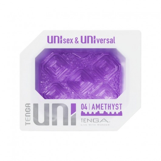 Фиолетовый мастурбатор-стимулятор Tenga Uni Amethyst - Tenga - в Ярославле купить с доставкой