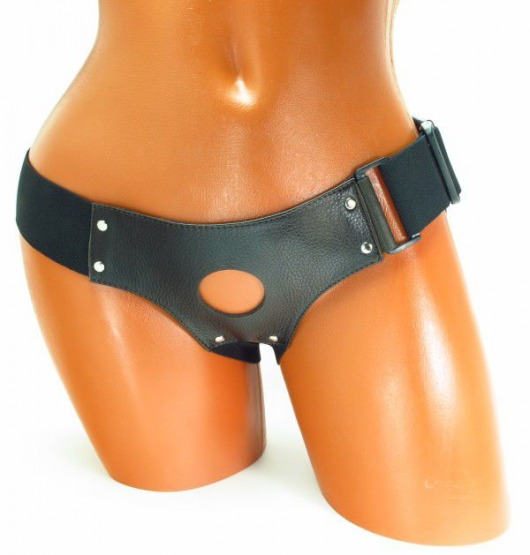 Трусики для страпона коричневого цвета - БДСМ Арсенал - купить с доставкой в Ярославле