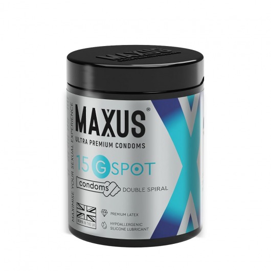 Гладкие презервативы Maxus G spot с двойной спиралью - 15 шт. - Maxus - купить с доставкой в Ярославле