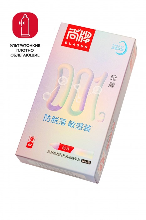 Ультратонкие облегающие презервативы Elasun Slim Fit - 10 шт. - Elasun - купить с доставкой в Ярославле