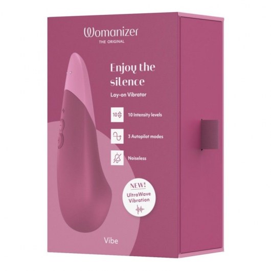 Розовый клиторальный вибратор Womanizer Vibe - Womanizer