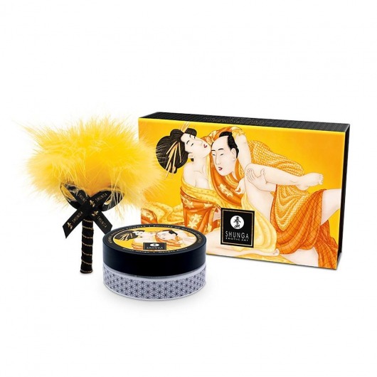 Массажная пудра с ароматом манго Luscious Mango - Shunga - купить с доставкой в Ярославле