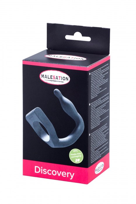 Эрекционное кольцо с вибровтулкой Discovery - MALESATION - в Ярославле купить с доставкой
