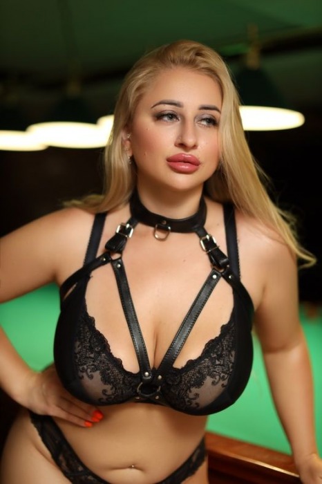 Черная кожаная сбруя с ошейником plus size из нежной кожи - БДСМ Арсенал - купить с доставкой в Ярославле