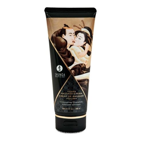 Массажный крем для тела с ароматом шоколада Intoxicating Chocolate - 200 мл. - Shunga - купить с доставкой в Ярославле