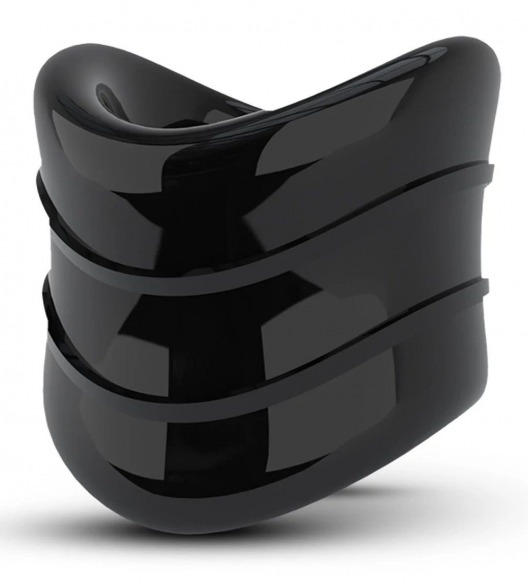 Черное эрекционное кольцо на мошонку Beef Ball Stretcher Snug X Long - Blush Novelties - в Ярославле купить с доставкой