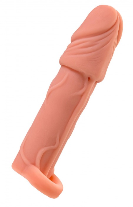 Телесная удлиняющая насадка с подхватом - 16 см. - ToyFa - в Ярославле купить с доставкой