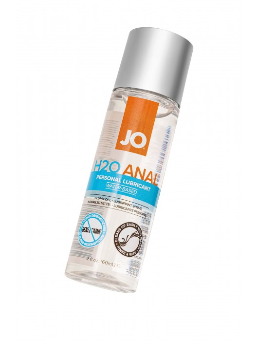 Анальный лубрикант на водной основе JO Anal H2O - 60 мл. - System JO - купить с доставкой в Ярославле