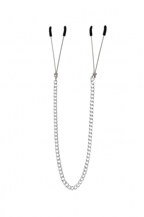 Зажимы на соски «Вилки» на цепочке - Pecado - купить с доставкой в Ярославле