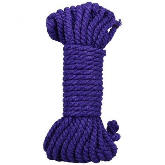 Фиолетовая верёвка для связывания и фиксации Bind Tie - 9,14 м. - Doc Johnson - купить с доставкой в Ярославле
