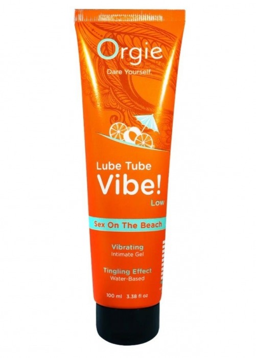 Гель с эффектом вибрации Lube Tube Vibe Low Sex On The Beach - 100 мл. - ORGIE - купить с доставкой в Ярославле