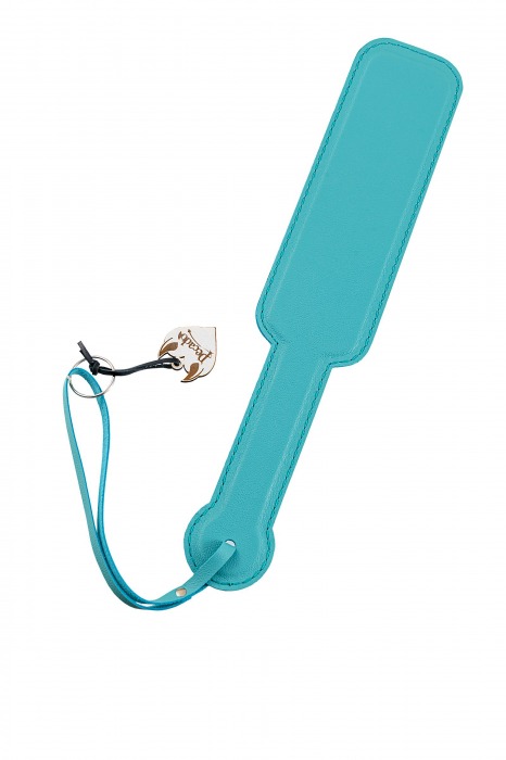 Голубой кожаный пэддл - 37 см. - Pecado - купить с доставкой в Ярославле