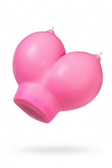 Розовая свеча «Сиськи» - 150 гр. - Pecado - купить с доставкой в Ярославле