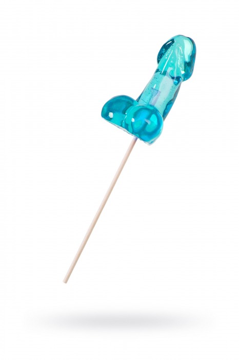 Голубой леденец в форме члена со вкусом блю кюрасао - 80 гр. - Sosuчki - купить с доставкой в Ярославле