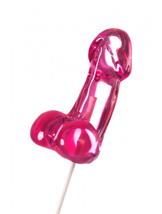 Розовый леденец в форме члена со вкусом айриш крим - 80 гр. - Sosuчki - купить с доставкой в Ярославле