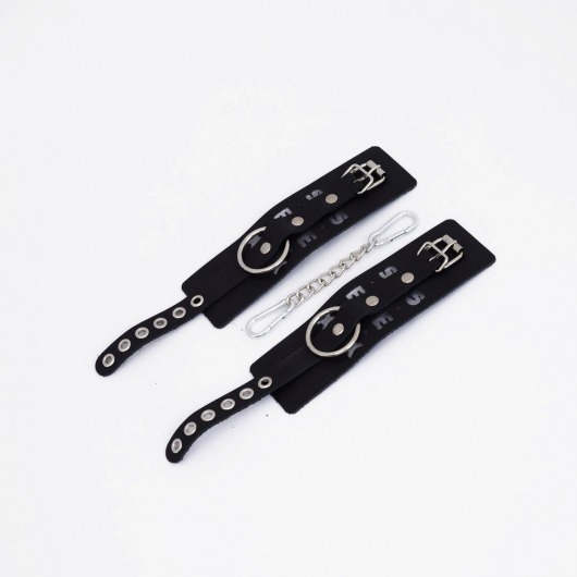 Черные кожаные наручники Sex - Crazy Handmade - купить с доставкой в Ярославле