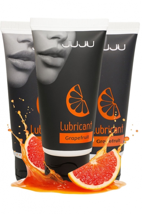 Набор из 3 съедобных лубрикантов JUJU со вкусом грейпфрута - JuJu - купить с доставкой в Ярославле