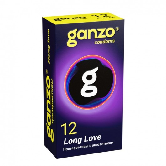 Презервативы с анестетиком для продления удовольствия Ganzo Long Love - 12 шт. - Ganzo - купить с доставкой в Ярославле