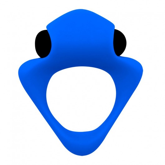 Синее эрекционное кольцо Wooomy Tribeс с вибрацией - Adrien Lastic - в Ярославле купить с доставкой