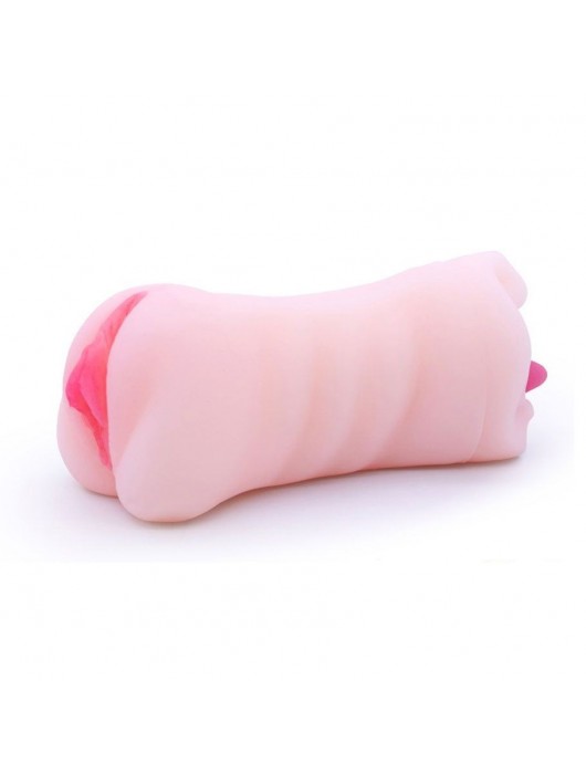 Телесный двусторонний мастурбатор - вагина и ротик - Boys of Toys - в Ярославле купить с доставкой