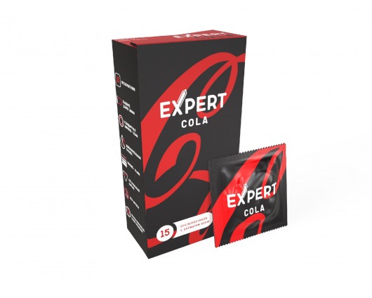 Презервативы с ароматом колы Expert Cola - 15 шт. - Expert - купить с доставкой в Ярославле