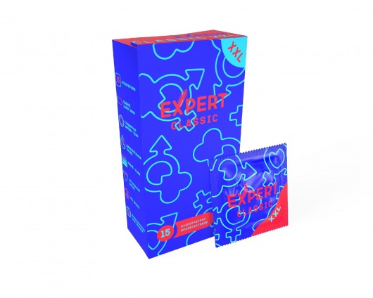 Презервативы увеличенного размера Expert Classic XXL - 15 шт. - Expert - купить с доставкой в Ярославле