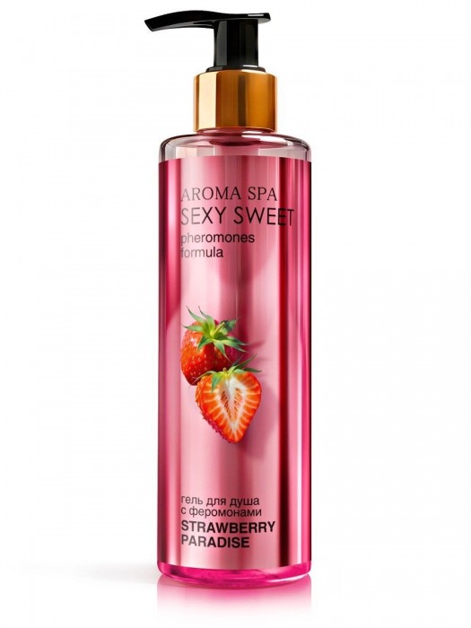 Гель для душа с феромонами и ароматом клубники Strawberry Paradise - 200 мл. -  - Магазин феромонов в Ярославле
