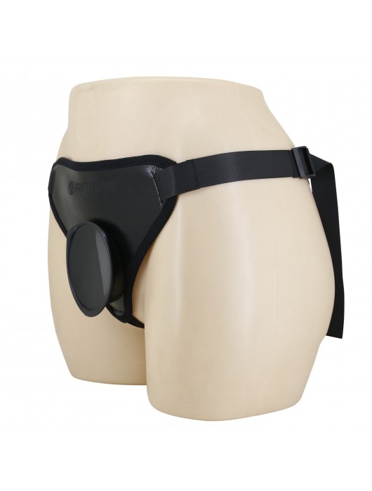 Черные трусики харнесс с платформой Caludio I - Baile - купить с доставкой в Ярославле