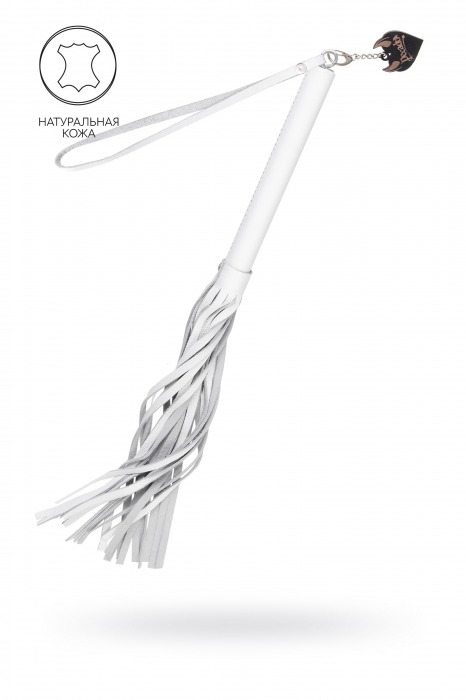 Белая кожаная плеть - 50 см. - Pecado - купить с доставкой в Ярославле