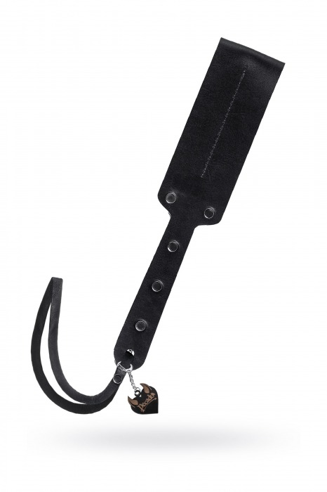 Черный кожаный пэддл - 32 см. - Pecado - купить с доставкой в Ярославле