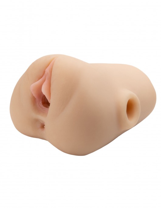 Телесный мастурбатор с вибрацией Double Pounder Vibrating Squeeze Stroker - Pipedream - в Ярославле купить с доставкой