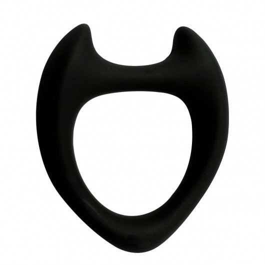 Черное эрекционное кольцо с рожками Wooomy Toro M - Adrien Lastic - в Ярославле купить с доставкой