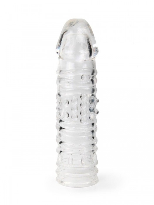 Прозрачная закрытая насадка на пенис - 17 см. - Sex Expert - в Ярославле купить с доставкой