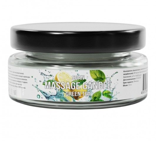 Массажная свеча «Зелёный чай» - 50 мл. - SGAN - купить с доставкой в Ярославле